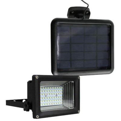 Refletor LED Solar Ecoforce  Luz Branca 600 Lúmens 6.000K