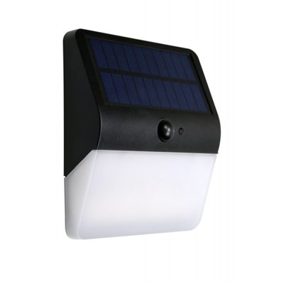 Arandela LED Solar Ecoforce Sensor Movimento Luz Branca 6000k